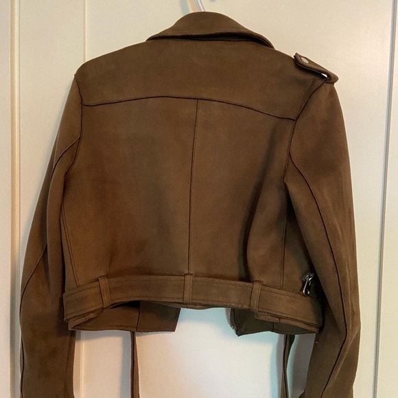 Zara Faux Suede Moto Jacket - Picture 2 of 2